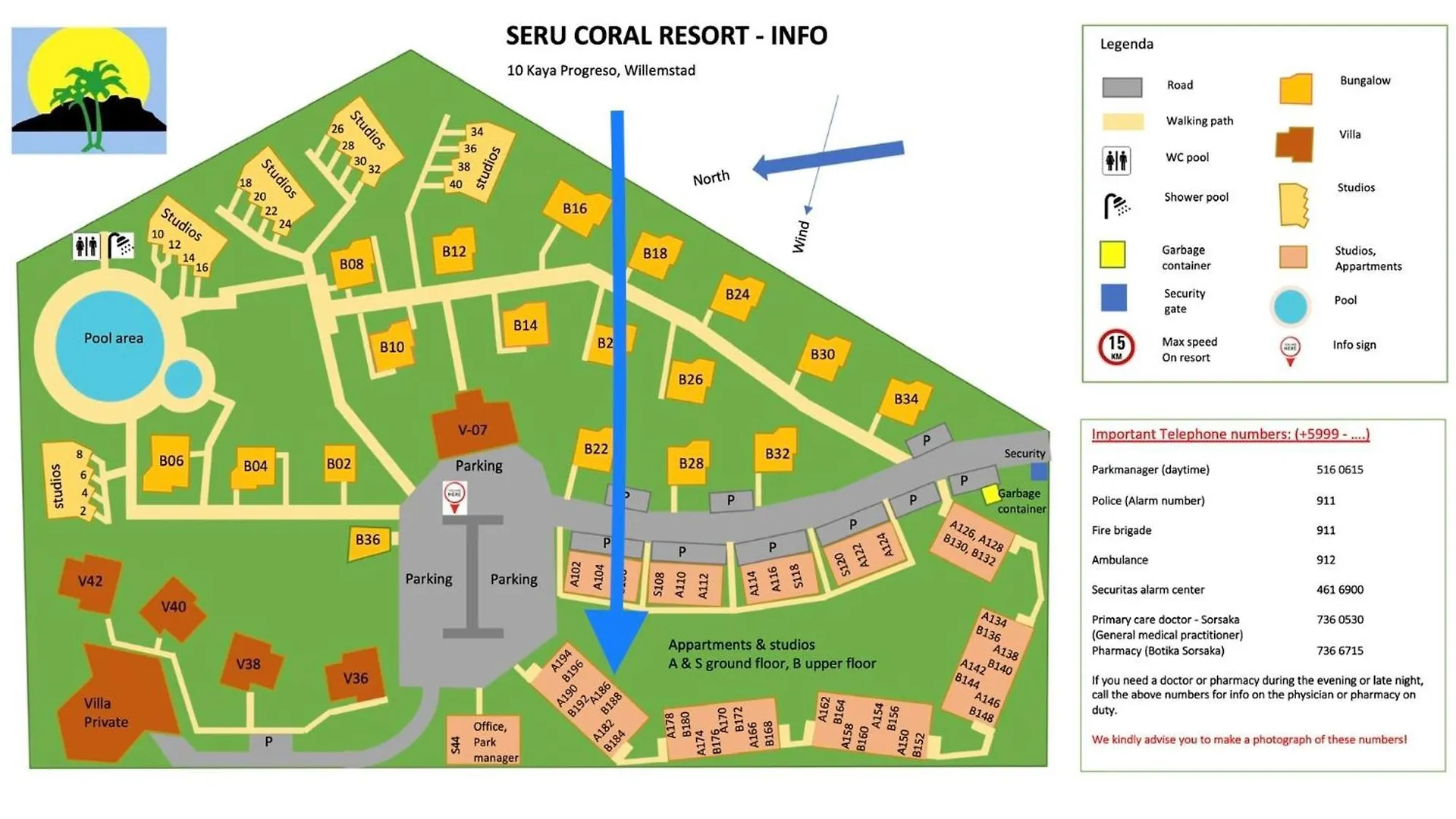 Kas Di Bami A-194 Op Seru Coral Resort - Ruim Appartement Met Groot Zwembad En Tropische Tuin Willemstad Apartment